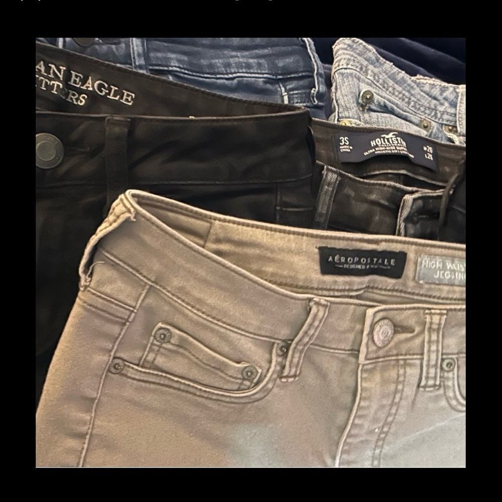 AEROPOSTALE, AMERICAN EAGLE, HOLLISTER JEANS BUNDLE